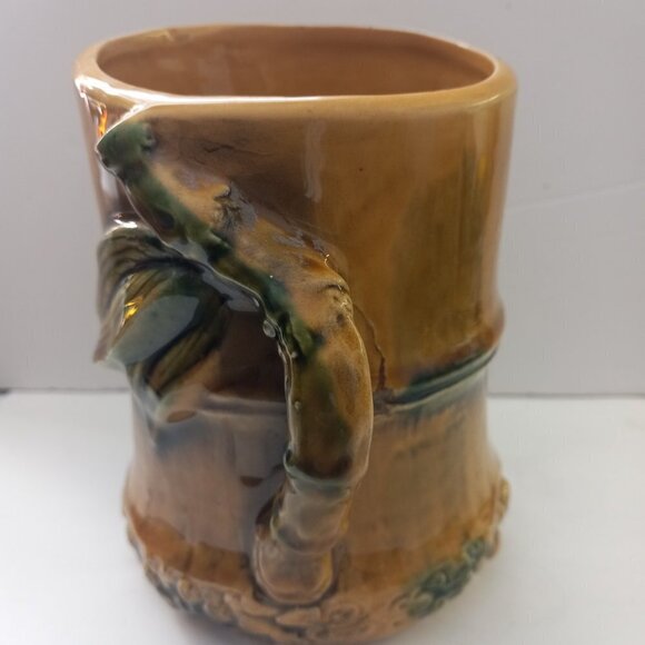 Vintage Samoa Brody Vase Bamboo Root End N-333 Mid Century Modern Japan Ceramic - Picture 2 of 10